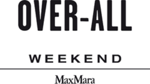 OVER-ALL WEEKEND MaxMara Logo (EUIPO, 19.04.2018)