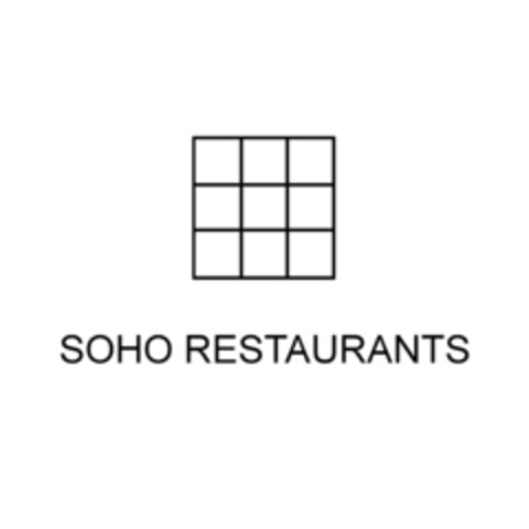 SOHO RESTAURANTS Logo (EUIPO, 21.03.2019)