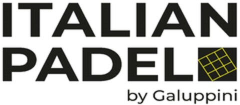 ITALIAN PADEL by Galuppini Logo (EUIPO, 29.06.2023)