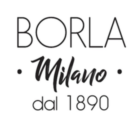 BORLA  Milano  dal 1890 Logo (EUIPO, 14.05.2024)