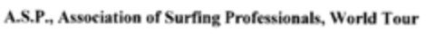 A.S.P., Association of Surfing Professionals, World Tour Logo (EUIPO, 11.04.1996)