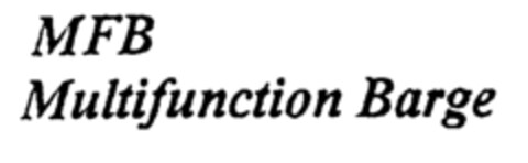 MFB Multifunction Barge Logo (EUIPO, 20.09.1999)