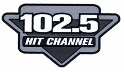 102.5 HIT CHANNEL Logo (EUIPO, 05/29/2000)