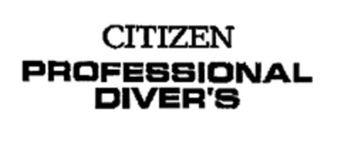 CITIZEN PROFESSIONAL DIVER'S Logo (EUIPO, 24.09.2002)