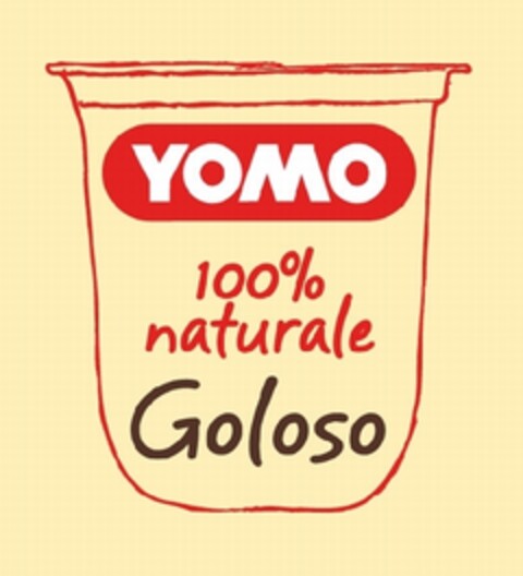 YOMO 100% NATURALE GOLOSO Logo (EUIPO, 11/23/2009)