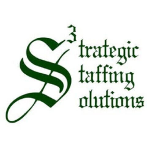 S3 STRATEGIC STAFFING SOLUTIONS Logo (EUIPO, 14.07.2011)