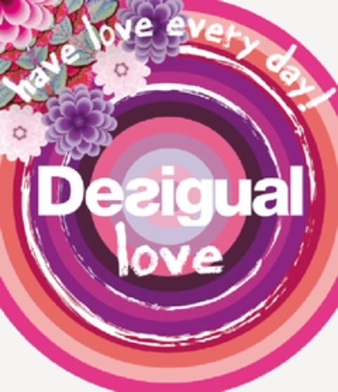 have love every day!DESIGUAL love. Logo (EUIPO, 19.06.2013)