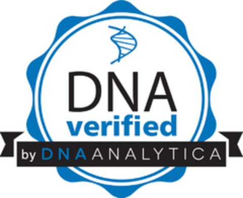 DNA verified by DNA ANALYTICA Logo (EUIPO, 07/14/2015)