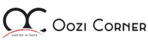 OOZI CORNER UNIFIED IN TASTE Logo (EUIPO, 05.06.2018)