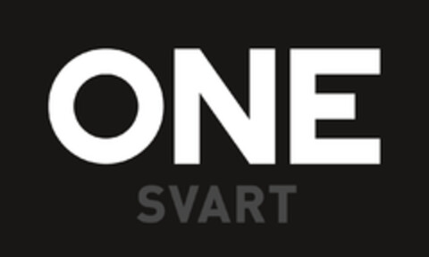 ONE SVART Logo (EUIPO, 22.09.2020)