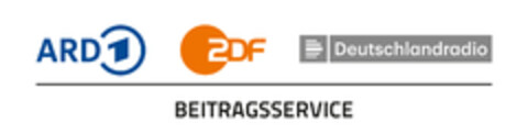 ARD 1 ZDF Deutschlandradio BEITRAGSSERVICE Logo (EUIPO, 11/15/2021)