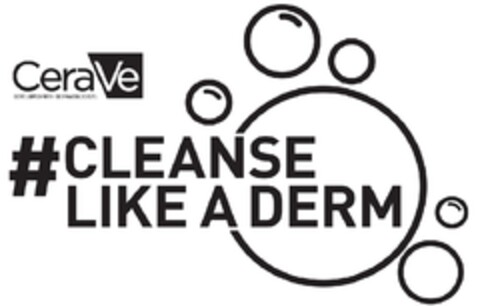 CERAVE DEVELOPED WITH DERMATOLOGISTS CLEANSE LIKE A DERM Logo (EUIPO, 14.11.2022)