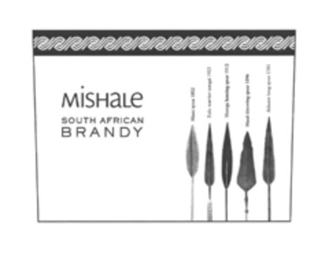 MISHaLe SOUTH AFRICAN BRANDY Logo (EUIPO, 09.12.2005)