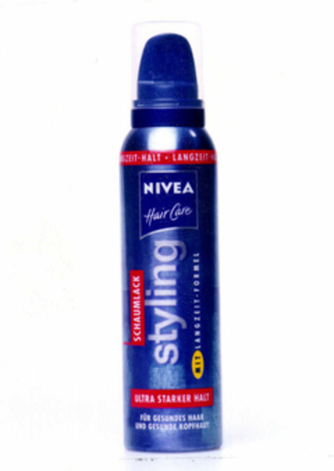 NIVEA Hair Care styling SCHAUMLACK MIT LANGZEIT-FORMEL ULTRA STARKER HALT FÜR GESUNDES HAAR UND GESUNDE KOPFHAUT Logo (EUIPO, 19.04.1999)