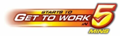 GET TO WORK STARTS TO IN 5 MINS Logo (EUIPO, 20.02.2008)