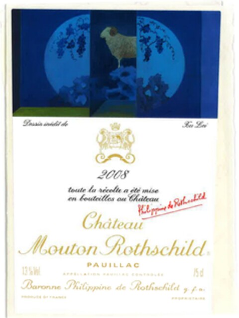 Château Mouton Rothschild 2008 PAUILLAC Logo (EUIPO, 18.11.2014)