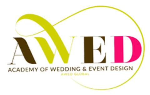 AWED ACADEMY OF WEDDING & EVENT DESIGN AWED GLOBAL Logo (EUIPO, 03/07/2016)