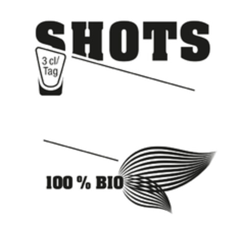 SHOTS 3 cl/ Tag 100 % BIO Logo (EUIPO, 06/13/2019)