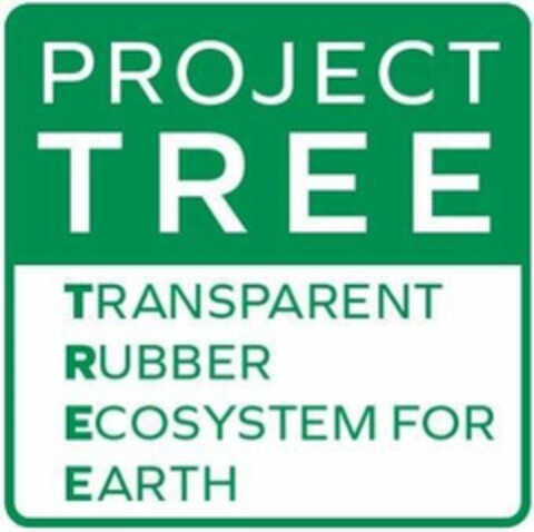 PROJECT TREE TRANSPARENT RUBBER ECOSYSTEM FOR EARTH Logo (EUIPO, 04/30/2021)