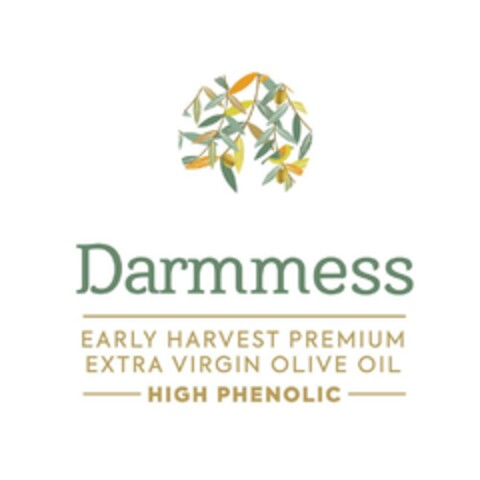 Darmmess EARLY HARVEST PREMIUM EXTRA VIRGIN OLIVE OIL HIGH PHENOLIC Logo (EUIPO, 03.08.2023)