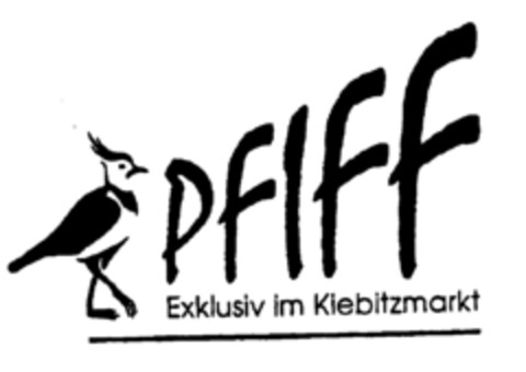 PFIFF Exklusiv im Kiebitzmarkt Logo (EUIPO, 01.04.1996)