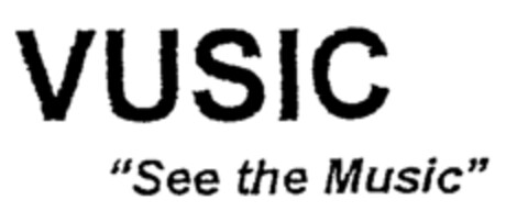 VUSIC "See the Music" Logo (EUIPO, 09/10/1997)