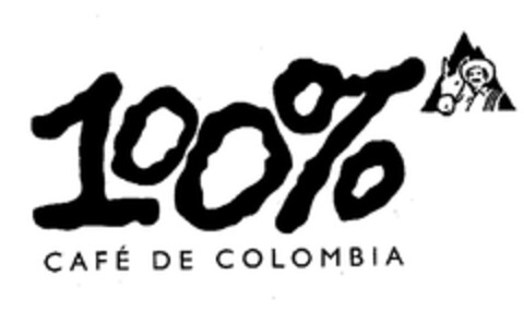 100% CAFÉ DE COLOMBIA Logo (EUIPO, 16.04.2003)