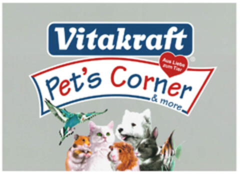 Vitakraft Pet's Corner & more Aus Liebe zum Tier Logo (EUIPO, 27.07.2006)