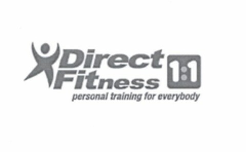 Direct Fitness 1:1 personal training for everybody Logo (EUIPO, 20.09.2006)