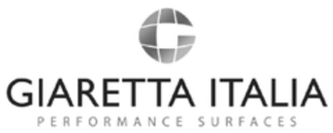 GIARETTA ITALIA - PERFORMANCE SURFACES Logo (EUIPO, 03/23/2010)
