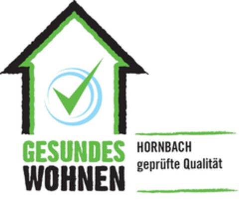 GESUNDES WOHNEN HORNBACH geprüfte Qualität Logo (EUIPO, 20.09.2011)