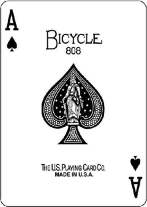 BICYCLE 808 The U.S. PLAYING CARD CO. MADE IN U.S.A. Logo (EUIPO, 08/16/2013)