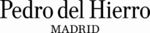 PEDRO DEL HIERRO MADRID Logo (EUIPO, 07.10.2013)
