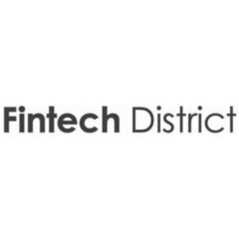 FINTECH DISTRICT Logo (EUIPO, 09/12/2017)