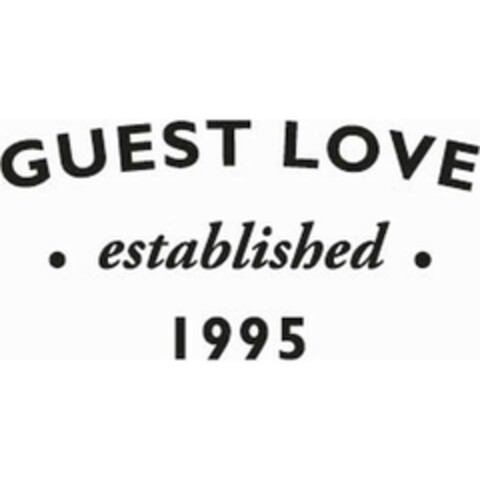 GUEST LOVE established 1995 Logo (EUIPO, 19.10.2017)