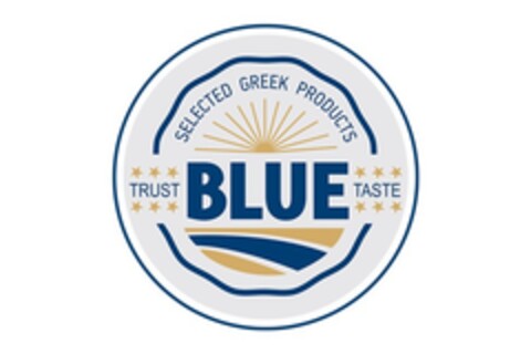 BLUE TRUST TASTE SELECTED GREEK PRODUCTS Logo (EUIPO, 02.03.2018)