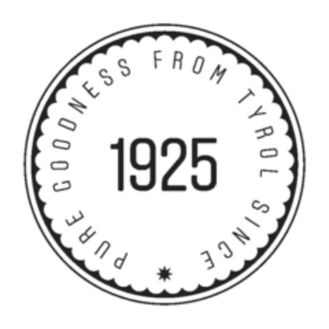 PURE GOODNESS FROM TYROL SINCE 1925 Logo (EUIPO, 02/21/2020)