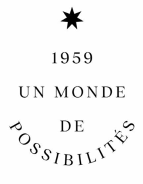 1959 UN MONDE DE POSSIBILITÉS Logo (EUIPO, 15.07.2020)