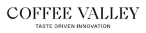 COFFEE VALLEY TASTE DRIVEN INNOVATION Logo (EUIPO, 11.07.2023)