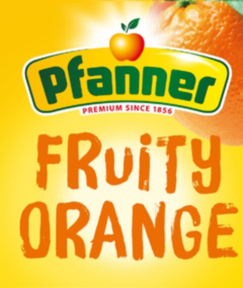 Pfanner PREMIUM SINCE 1856 FRUITY ORANGE Logo (EUIPO, 02.02.2024)