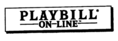 PLAYBILL ON LINE Logo (EUIPO, 11.07.1997)