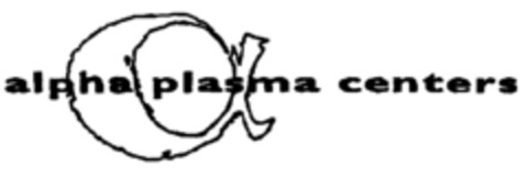 alpha plasma centers Logo (EUIPO, 18.08.2000)