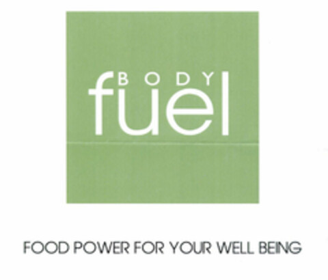 BODY fuel FOOD POWER FOR YOUR WELL BEING Logo (EUIPO, 17.06.2002)