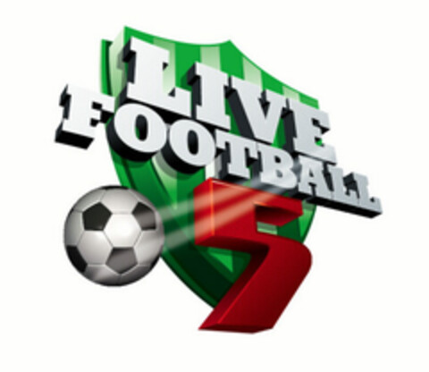 LIVE FOOTBALL 5 Logo (EUIPO, 02.04.2008)