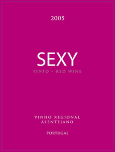 2005 SEXY TINTO - RED WINE VINHO REGIONAL ALENTEJANO PORTUGAL Logo (EUIPO, 10.07.2008)