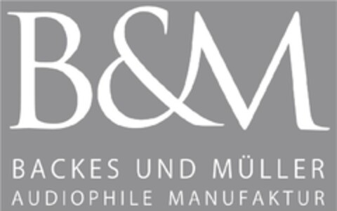 B&M BACKES UND MÜLLER AUDIOPHILE MANUFAKTUR Logo (EUIPO, 08.07.2009)