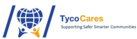 TYCO CARES SUPPORTING SAFER SMARTER COMMUNITIES Logo (EUIPO, 06/16/2014)