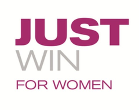 JUST WIN FOR WOMEN Logo (EUIPO, 07.05.2015)