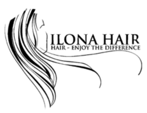 ILONA HAIR HAIR - ENJOY THE DIFFERENCE Logo (EUIPO, 08/05/2015)