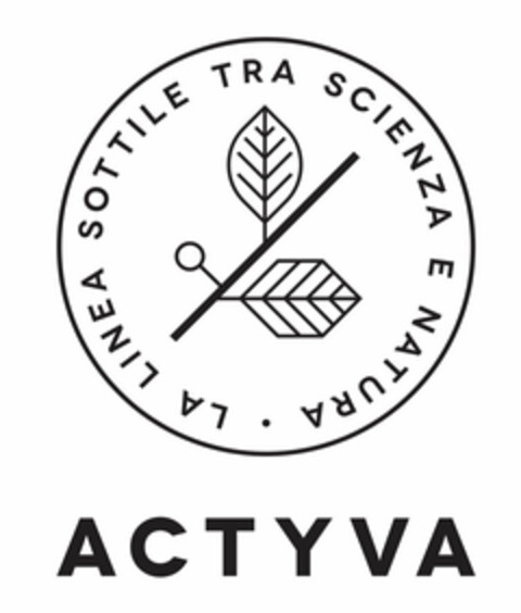 ACTYVA LA LINEA SOTTILE TRA SCIENZA E NATURA Logo (EUIPO, 07/15/2016)